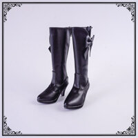 1 / 3 BJD Giày Cao Gót Mũi Nhọn Nơ 1 / 3SD Nữ Búp Bê Giày Đen Trắng Đỏ Nâu