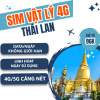 [1-30 NGÀY] Sim Du Lịch Thái Lan 4G tốc độ cao, linh hoạt ngày sử dụng,  bảo hành cả chuyến đi