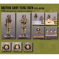 1 / 35 Thủy thủ đoàn xe tăng quân đội Anh, người lính mô hình nhựa, chủ đề quân sự, bộ không lắp ráp và không sơn
