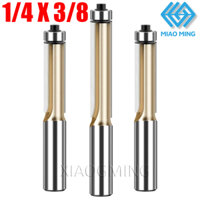 1 / 4 x 3 / 8 Mũi thẳng với hai vòng bi BEARING ĐÔI Bit thẳng Bộ định tuyến gỗ chất lượng cao Tông đơ Tấm Laminate Edging Router Bit