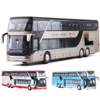 1: 50 SETRA Xe Buýt Đồ Chơi Ô Tô Bé Trai Diecast Mô Hình Kim Loại Cho Trẻ Em Kéo Lại Thu Nhỏ Âm Thanh Ánh Sáng Bộ Sưu Tập Giáo Dục Quà Tặng