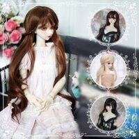 1 / 6 1 / 4 1 / 3 bjd Tóc Giả Lụa Mềm bjd Búp Bê Sóng Lớn Qi Bangs Màu Đen Nhẹ Búp Bê Nâu Tóc Giả