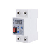 1-63A High-precision Intelligent Over Under Voltage Protector Relay Overcurrent On/Off Protection Rocker Switch