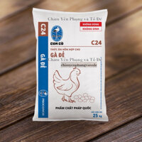 1 bao 25kg Cám Con Cò C24 Thức ăn hỗn hợp cho gà đẻ.
