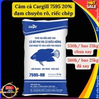 1 bao cám cá Cargill 7595 (20%đạm) và cám Cargil 7924 (30% đạm) chuyên cá rô, cá chép câu cá dịch vụ