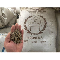 1 bao đá pumice rải mặt chậu, trộn giá thể size 5-8mm