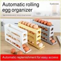 1 Beveled Mouth Organizer Rolling Egg Storage Preserve Freshness Specialized Multilayer Space Saving