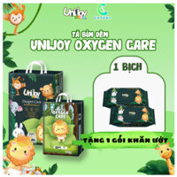 1 Bịch bỉm Unijoy Baby Oxygen Care Quần/Dán mềm mỏng đủ Size NB - 4XL cho bé TẶNG KHĂN ƯỚT