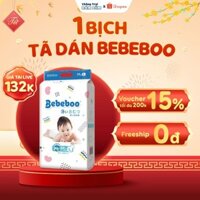 1 Bịch Tã Dán/ Bỉm Dán BEBEBOO Nhật Bản size NB80/S70/M60/L50 thấm hút tốt, bỉm sơ sinh cho bé