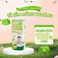 [1 BỊCH] Tã/Bỉm dán KITIN NATURAL siêu mỏng thoáng, tinh chất trà xanh cho bé size NB/S/M/L từ 44 miếng