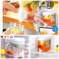 1 BÌNH ĐỰNG NƯỚC CÓ VÒI ĐỂ TRONG TỦ LẠNH 3,5L TIỆN DỤNG HÀNG CHUẨN