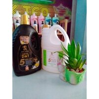 1 bình nước giặt 2 trong 1...3,6kg TẶNG 1 bình rửa chén hữu cơ trà xanh 3,6kg