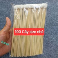 1 Bịt bông se loại bông nhỏ (100 cây). Dùng cho người có lỗ tai nhỏ .