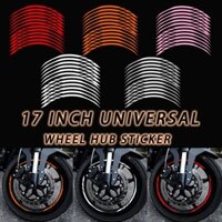 1 BỘ / 12 Chiếc Bánh Xe Máy 17 inch Đa Năng Miếng Dán Thích Hợp Cho Xe Honda Wave Yamaha R3 Suzuki Kawasaki KTM Mẫu Miếng Dán