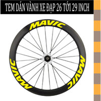 1 BỘ (14 MIẾNG DÁN ) Tem Dán Vành Mẫu MAVIC Dán Cho Xe Đạp Loại 26inch,27,5inch,28inch,29 inch ..v.v