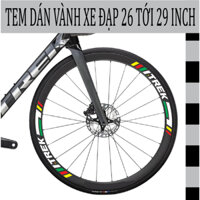 1 BỘ ( 9 MIẾNG DÁN ) Tem dán vành mẫu TREK dán cho xe đạp 26inch,27,5inch,28inch,29inch (32)