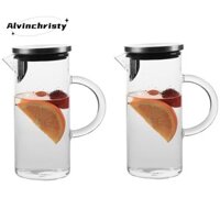 1 Bộ Bình Đựng Nước Carafe Glass Carafe 1 Lít Trong Suốt