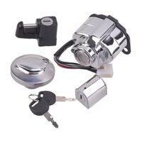 1 Bộ Đánh Lửa Nắp Khí Mũ Bảo Hiểm Bộ Khóa Phù Hợp Cho Xe Honda Shadow VLX 600 VT 400 750 Steed VLX 400