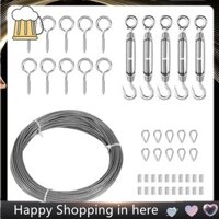 1 Bộ Dụng Cụ Lan Can Cáp Khóa Xoay Nặng 115Ft Dây Móc Và Khóa Mắt Bộ Thép Không Gỉ