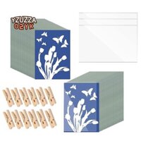 1 Bộ Giấy Vẽ Năng Lượng Mặt Trời A5 Giấy In Thiên Nhiên Cho Trẻ Em Người Lớn Nghệ Thuật Thủ Công DIY Với Bảng Kẹp