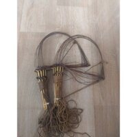 1 bộ giò đá 20 chân đồng thau bẫy gà rừng màu cỏ khô tàng hình