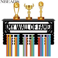 1 Bộ Hình Chữ Nhật Có Word My Wall Of Fame Giá Đỡ Móc Treo Huy Chương Sắt Có Ốc Vít & Neo Cắm & Đai Ốc & Nhẫn Shim Giá Đỡ Họa Tiết Nhánh Ô Liu: 200x400mm & 100x400mm