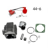 1 Bộ khối xi lanh Piston xi lanh Chainsaw blok 49cc vẫn sthll steel45mm Bộ xi lanh cưa xích và pít-tông Phù hợp với 44--6 40--6 Phụ tùng cưa xích cho xích xăng / dầu