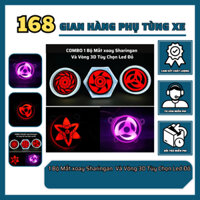 1 Bộ Mắt xoay Sharingan  Và Vòng 3D Tùy Chọn Led Đỏ