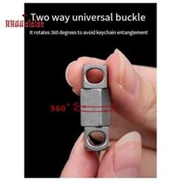 🔥1 Bộ Móc Chìa Khóa Hợp Kim Titan Đa Năng Xoay Móc Khóa Xoay 360 Độ