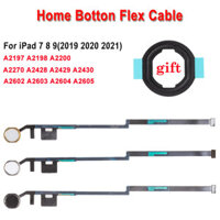 1 Bộ Nút Home Mới Với Linh Kiện Sửa Chữa Cáp Mềm Cho iPad 7 8 9 2019 2020 2021 Nút Home Key Flex Hội Với 3 Màu