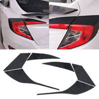1 Bộ Sợi Carbon Hạt Phía Sau Đuôi Đèn Có Viền Dán Phù Hợp Cho Xe Honda Civic 2016-2021