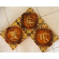 1 Bức Tranh Gỗ Chữ Phúc Lộc Thọ Ráp Vàng
