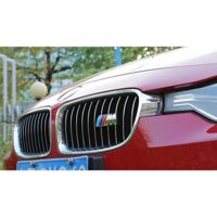 1 Cái ❥ ❈ Metal M Power Car Front Grille biểu tượng Huy hiệu Chrome Biểu tượng cho biểu tượng BMW 5 series 3