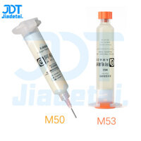 1 Cái AMAOE M50 / M53 hàn Thông lượng 10CC Ống tiêm Hàn dán hàn thông lượng với 2 kim cho điện thoại di động Máy tính xách tay CPU BGA