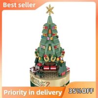 1 Cái Cây Giáng Sinh Gạch Hộp Nhạc Cây Giáng Sinh Xanh Hộp Nhạc DIY Cây Giáng Sinh Khối Xây Dựng Hộp Nhạc
