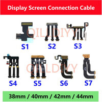 1 Cái Cho Apple Watch Series 1 2 3 4 5 6 7 Màn Hình LCD Màn Hình Cảm Ứng Bo Mạch Chủ Đầu Nối Ban Mềm Cáp Ruy Băng 38 40 42 44mm