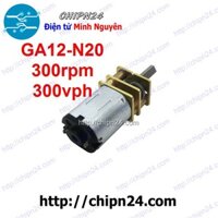 [1 CÁI] (FP7.P) Động cơ giảm tốc GA12-N20 300rpm (300 vòng/phút 300v/ph)