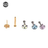 1 Cái g23 Asstm f136 Vòng Đệm Môi Titan Đẩy labret helix Xỏ Khuyên Dưỡng Môi