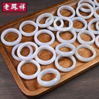 ((1 Cái / Gói) Ngọc A Hàng Hóa Waxy Trắng Đa Kích Thước Nhẫn Cặp Nhẫn Ngọc Vòng Vòng Tay Ngọc