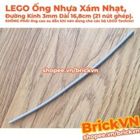 [1 Cái] Phụ Kiện LEGO Ống Nhựa Uốn Cong, Đường Kính 3mm Dài 16,8cm (21 Studs), Xám Nhạt