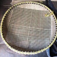 1 cai Rổ đan bằng tre nhà làm (được kiểm tra hàng)