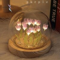 1 Cái Tulip Đèn Ngủ Handmade DIY Tulip Girl Phòng Khách Đèn Ngủ
