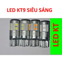 1 cặp (2 bóng) led T10 cree KT9 chip 3030 cho xe máy ô tô  đèn led