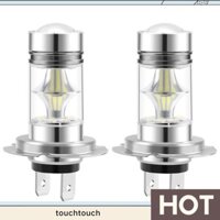 1 Cặp Bóng Đèn LED H7 Công Suất Cao 100W 20LED Đèn Sương Mù Ô Tô Đèn Pha 6000K Trắng touchtouch.vn
