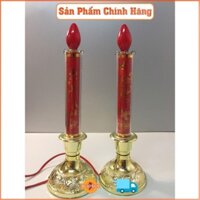1 cặp Đèn nến bằng điện ( đèn thờ nến) cao 23cm