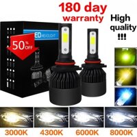 1 Cặp đèn pha led xe hơi 10000lm H4 H1 H7 H8 H9 H11 H16 9005 HB3 9006 HB4 3000K 4300K 6000K 8000k
