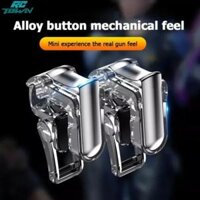 1 cặp kim loại GT01 Tay cầm chơi game khe nội bộ nhỏ gọn trò chơi điện thoại di động cần điều khiển kích hoạt nút bổ trợ ăn thịt gà