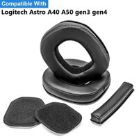 1 Cặp Logitech Astro A50 gen3 gen4 A40 Tai Nghe Thay Thế Miếng Đệm Tai Mềm Đệm Vỏ Tai Nghe Earpads