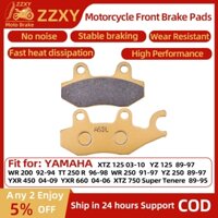 1 Cặp Má Phanh Feont Xe Máy Cho YAMAHA XTZ125 03-10 WR200 92-94 TT250 R 96-98 WR250 91-97 YZ250 89-97 YXR450 04-09 YXR660 04-06 XTZ 750 Super Tenere 89-95 Má Phanh
