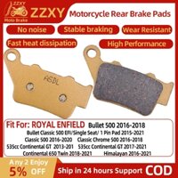 1 Cặp Má Phanh Sau Xe Máy Cho ROYAL ENFIELD Bullet 500 2016-2018 Bullet Classic 500 EFI / Ghế Đơn / 1 Pin Pad 2015-2021 Classic 500 2016-2020 Himalayan 2016-2021 Má Phanh